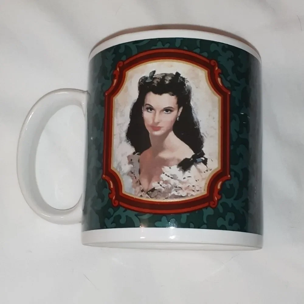 Vintage '89 Gone with the Wind Mugs Rhett Scarlett‎